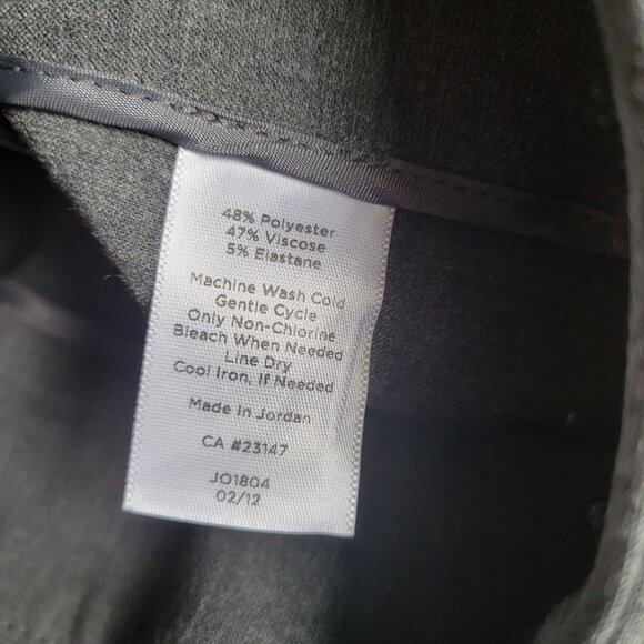 Talbots Womens Gray Dress Pants Size 14 Polyester & Viscose Blend With Side Zipp - Picture 4 of 5